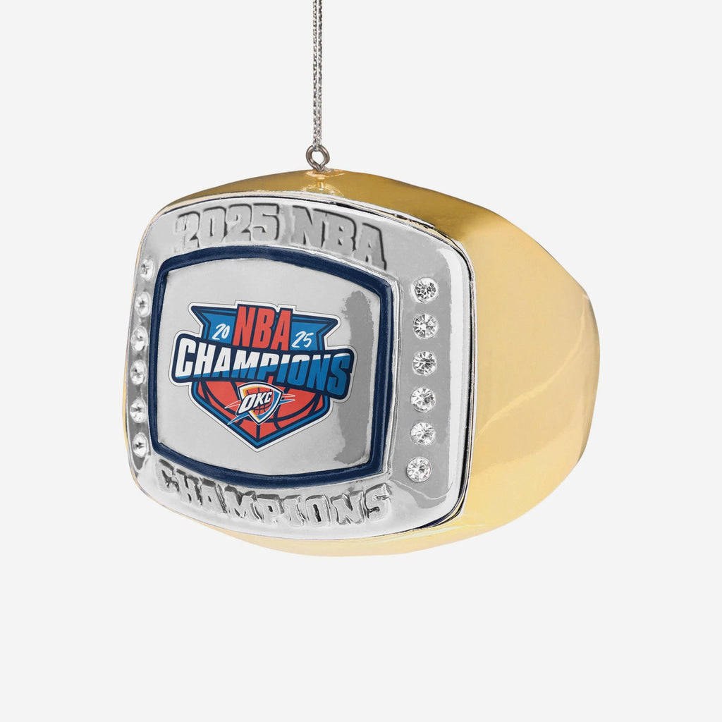 Oklahoma City Thunder 2025 NBA Champions Ring Ornament FOCO - FOCO.com