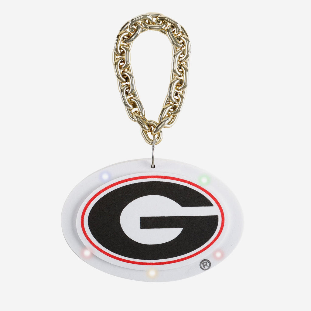 Georgia Bulldogs Big Logo Light Up Chain Ornament FOCO - FOCO.com