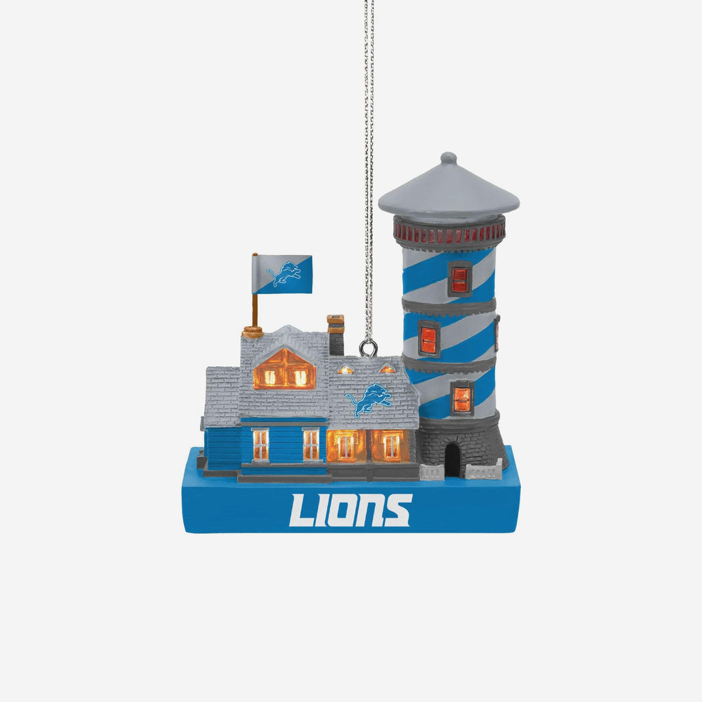 Detroit Lions Light Up Resin Lighthouse Ornament FOCO - FOCO.com