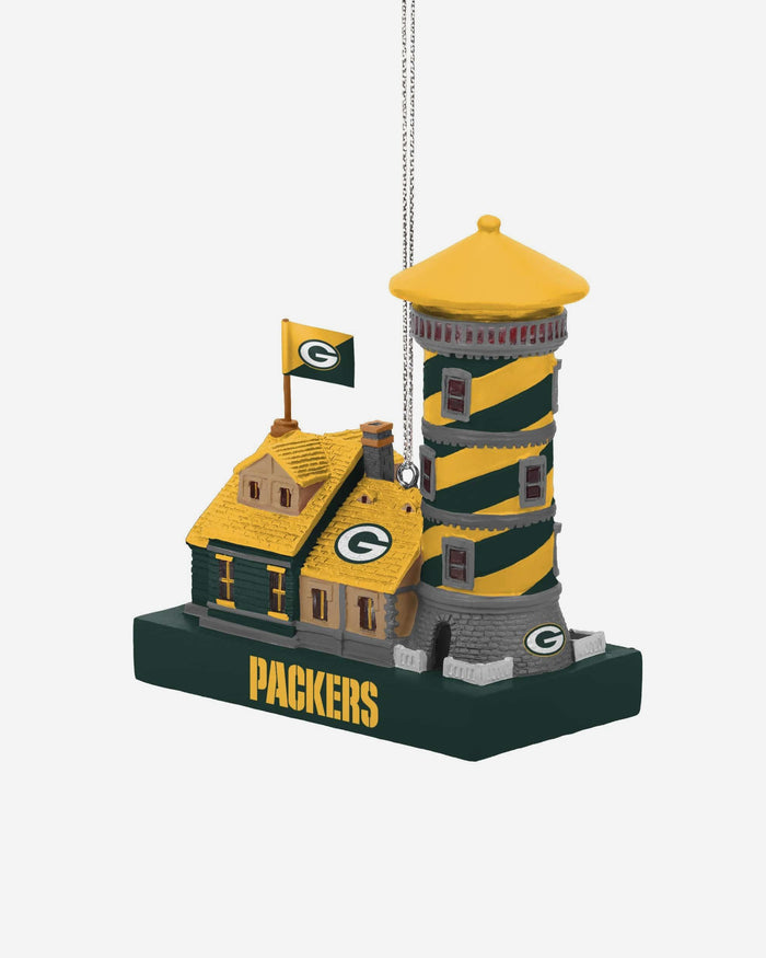 Green Bay Packers Light Up Resin Lighthouse Ornament FOCO - FOCO.com