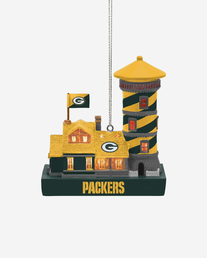 Green Bay Packers Light Up Resin Lighthouse Ornament FOCO - FOCO.com