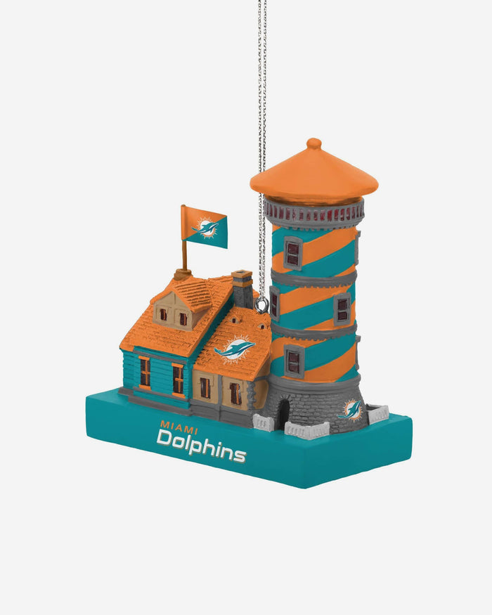 Miami Dolphins Light Up Resin Lighthouse Ornament FOCO - FOCO.com