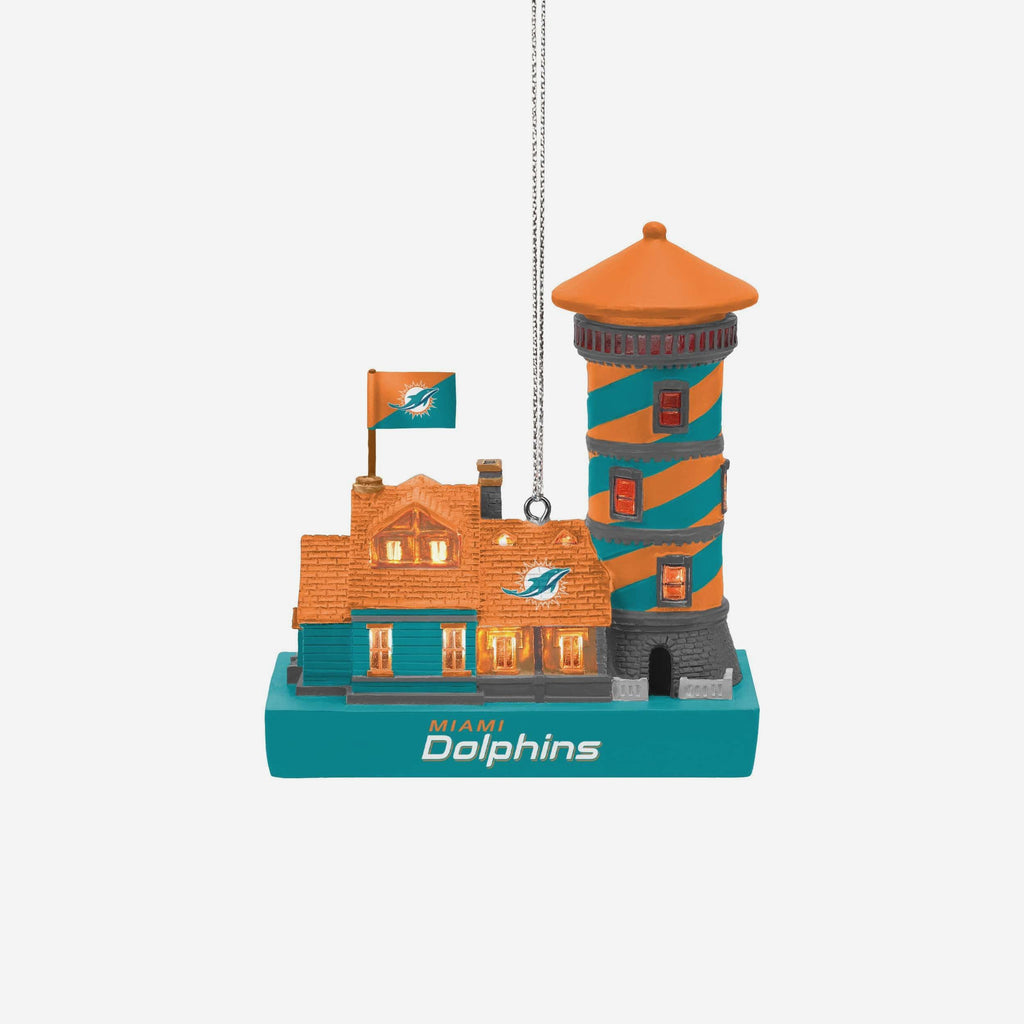 Miami Dolphins Light Up Resin Lighthouse Ornament FOCO - FOCO.com