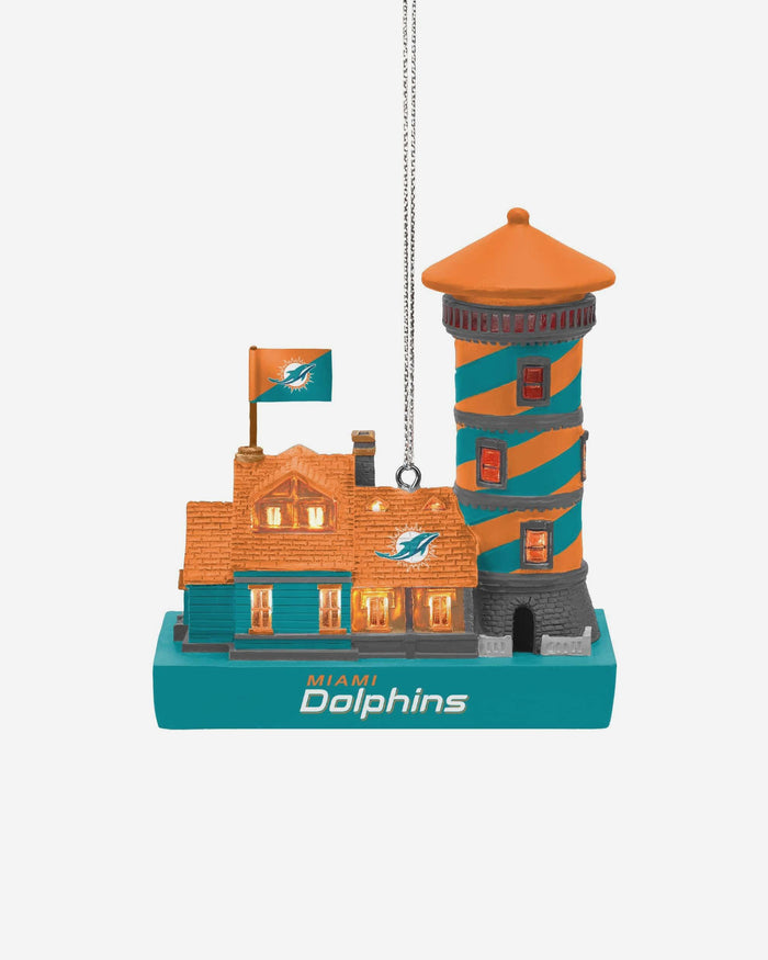 Miami Dolphins Light Up Resin Lighthouse Ornament FOCO - FOCO.com