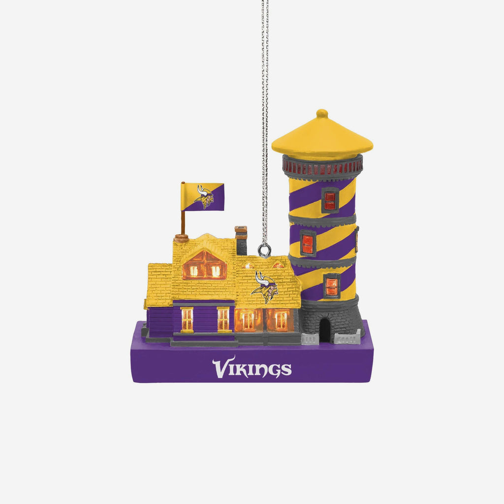 Minnesota Vikings Light Up Resin Lighthouse Ornament FOCO - FOCO.com