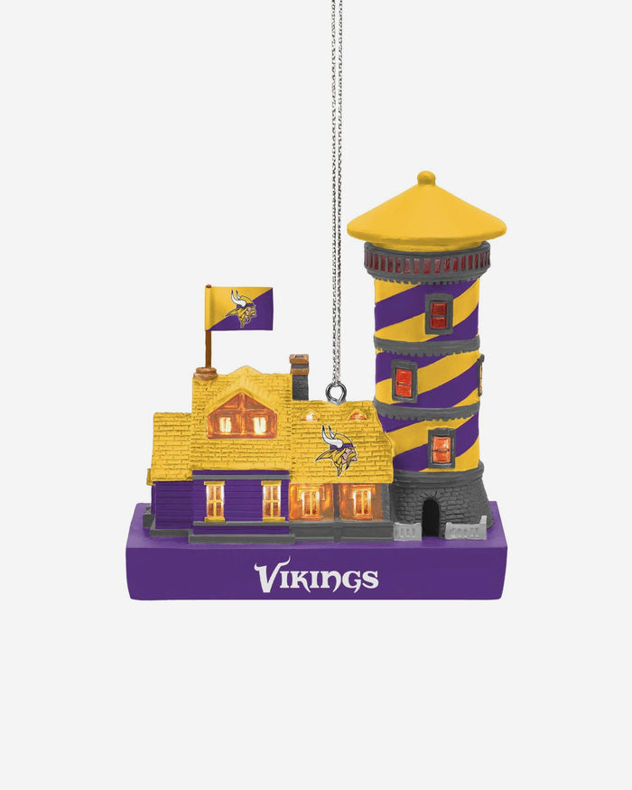 Minnesota Vikings Light Up Resin Lighthouse Ornament FOCO - FOCO.com