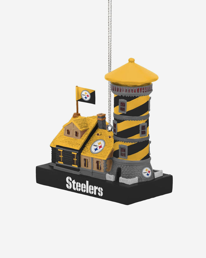 Pittsburgh Steelers Light Up Resin Lighthouse Ornament FOCO - FOCO.com