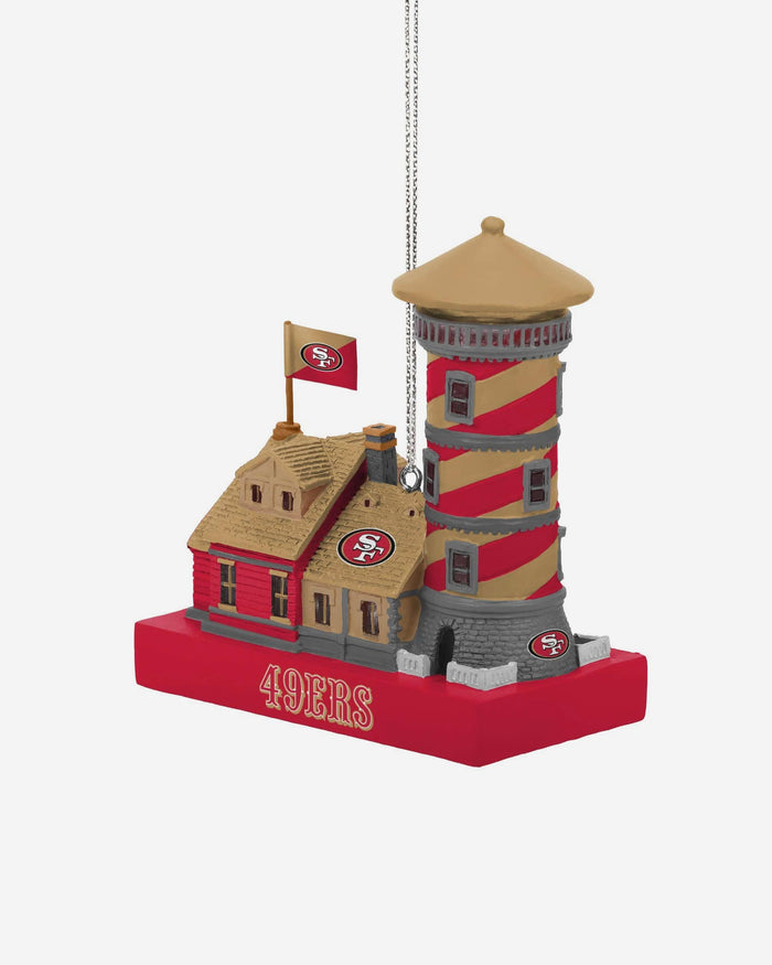 San Francisco 49ers Light Up Resin Lighthouse Ornament FOCO - FOCO.com