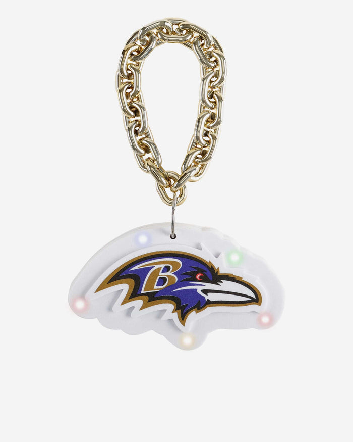 Baltimore Ravens Big Logo Light Up Chain Ornament FOCO - FOCO.com