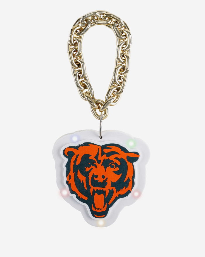 Chicago Bears Big Logo Light Up Chain Ornament FOCO - FOCO.com