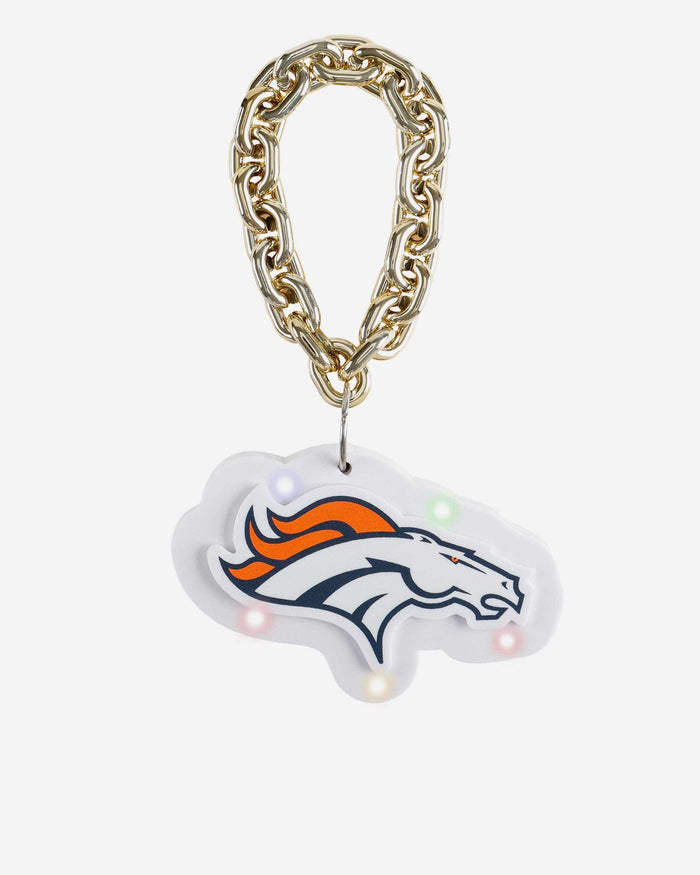 Denver Broncos Big Logo Light Up Chain Ornament FOCO - FOCO.com