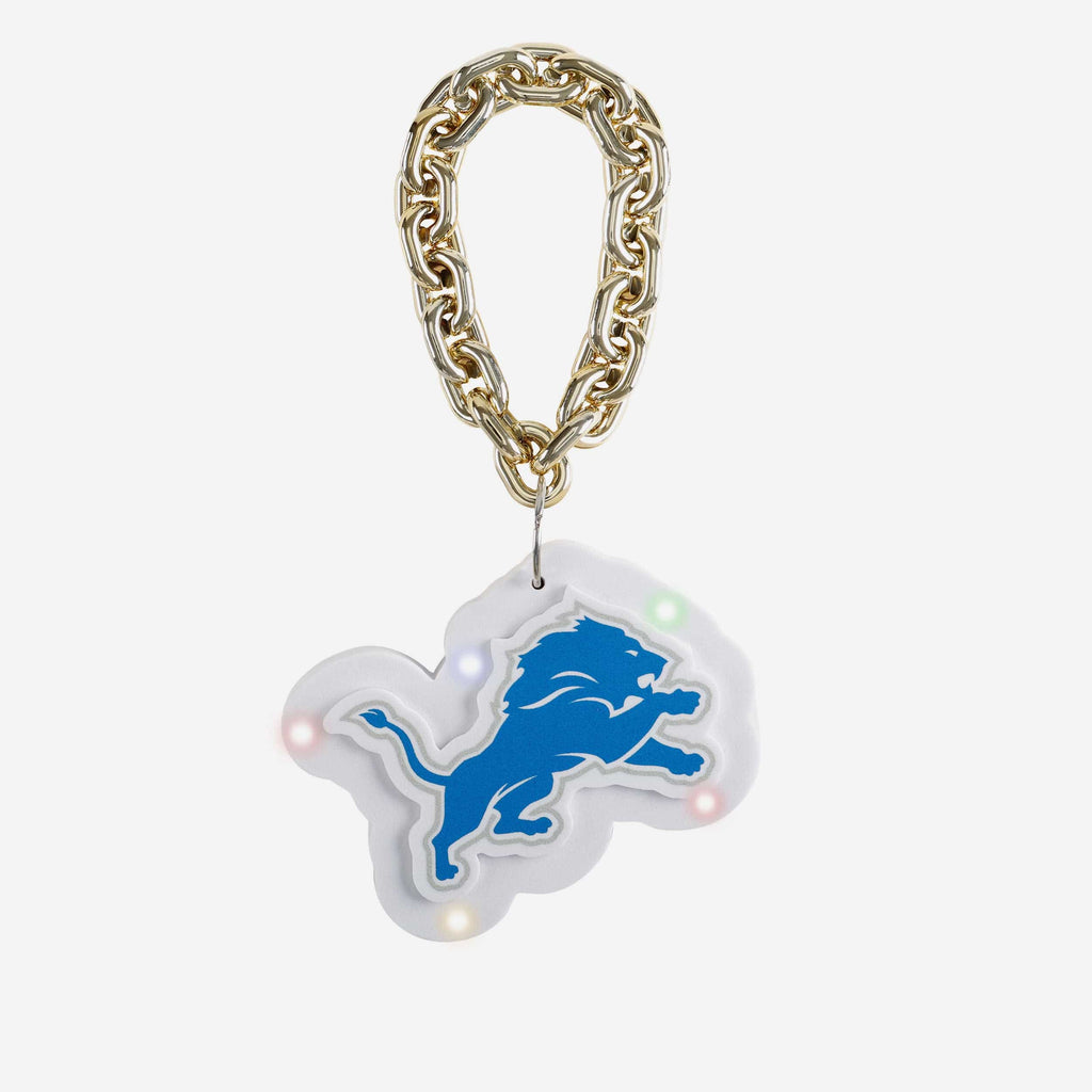 Detroit Lions Big Logo Light Up Chain Ornament FOCO - FOCO.com