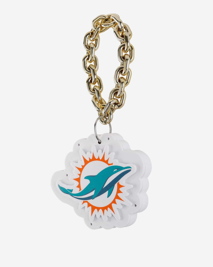 Miami Dolphins Big Logo Light Up Chain Ornament FOCO - FOCO.com