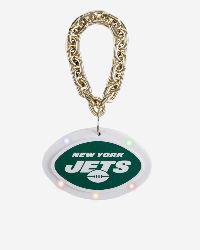 New York Jets Big Logo Light Up Chain Ornament FOCO - FOCO.com