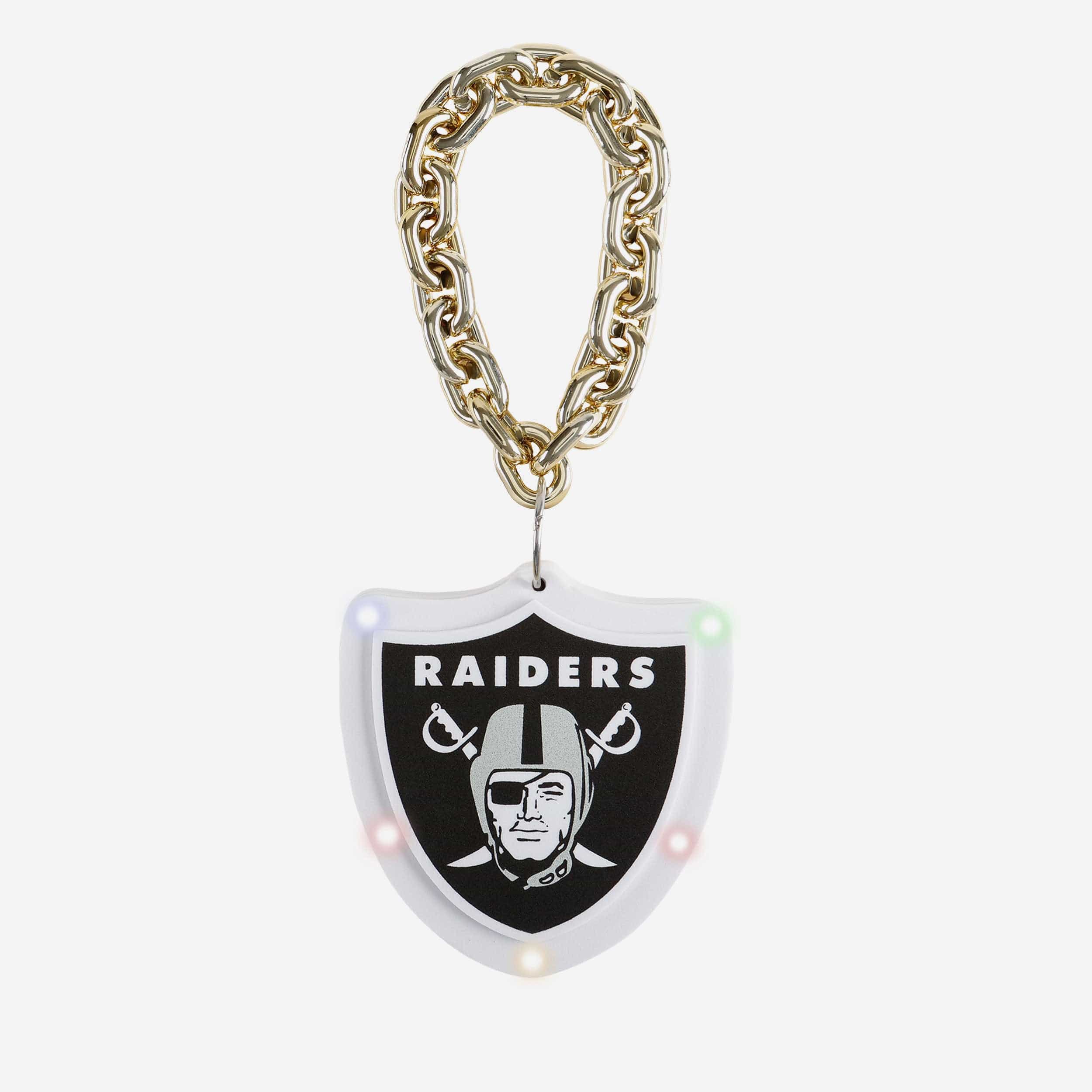 Las Vegas Raiders Big Logo Light Up Chain Ornament FOCO
