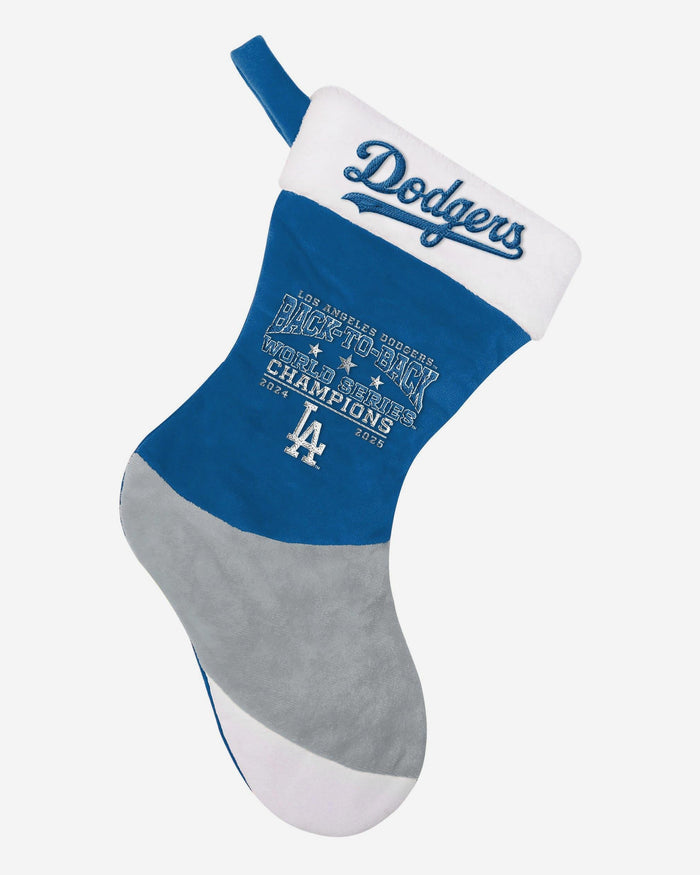 Los Angeles Dodgers 2025 Back To Back World Series Champions Basic Stocking FOCO - FOCO.com