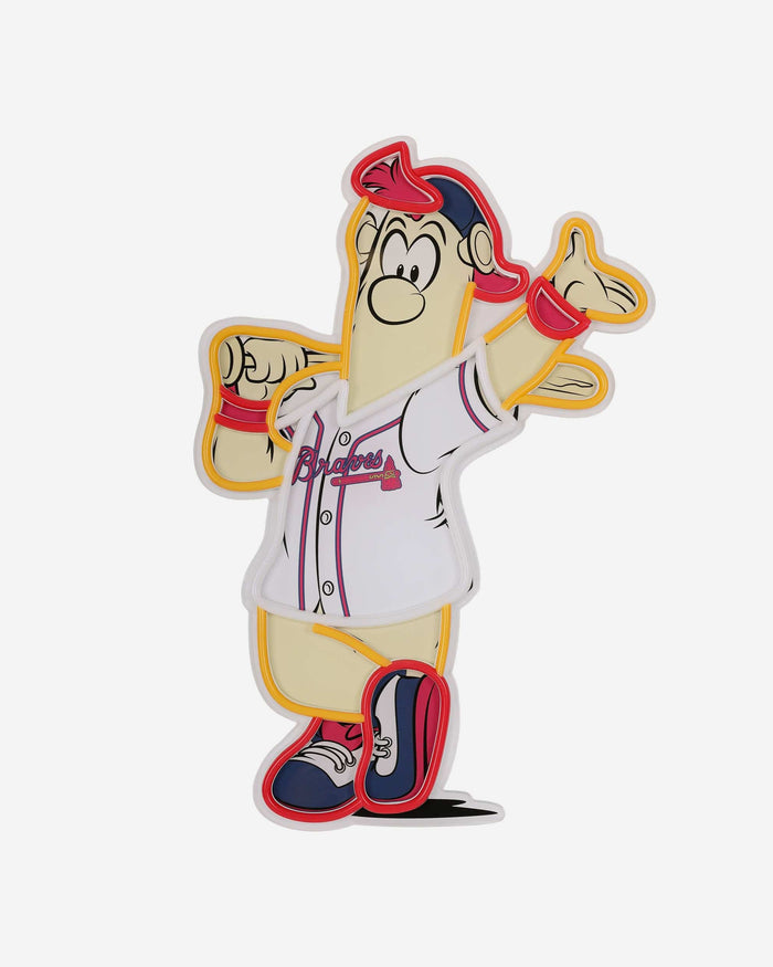 Blooper Atlanta Braves LED Neon Light Up Mascot Sign FOCO - FOCO.com