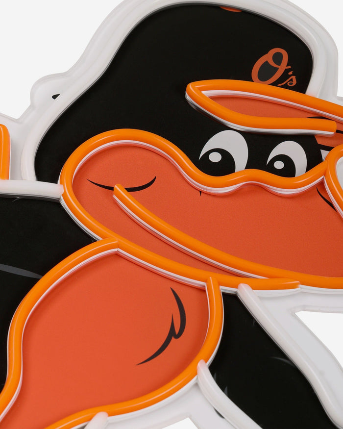 The Oriole Bird Baltimore Orioles LED Neon Light Up Mascot Sign FOCO - FOCO.com