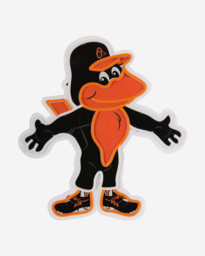 The Oriole Bird Baltimore Orioles LED Neon Light Up Mascot Sign FOCO - FOCO.com