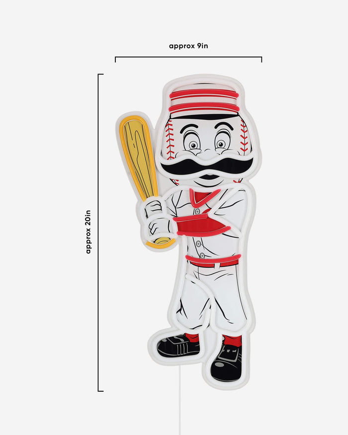 Mr Redlegs Cincinnati Reds LED Neon Light Up Mascot Sign FOCO - FOCO.com