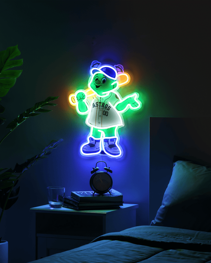 Orbit Houston Astros LED Neon Light Up Mascot Sign FOCO - FOCO.com