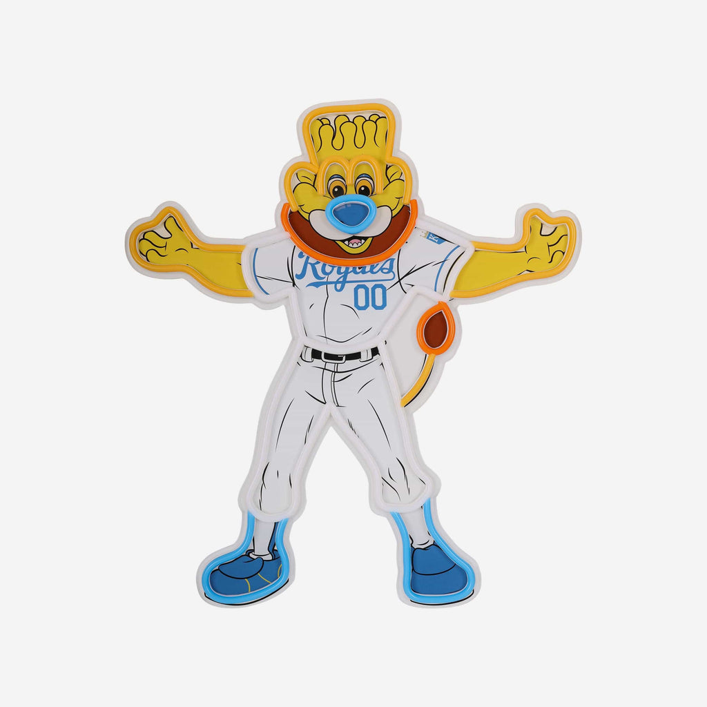 Sluggerrr Kansas City Royals LED Neon Light Up Mascot Sign FOCO - FOCO.com
