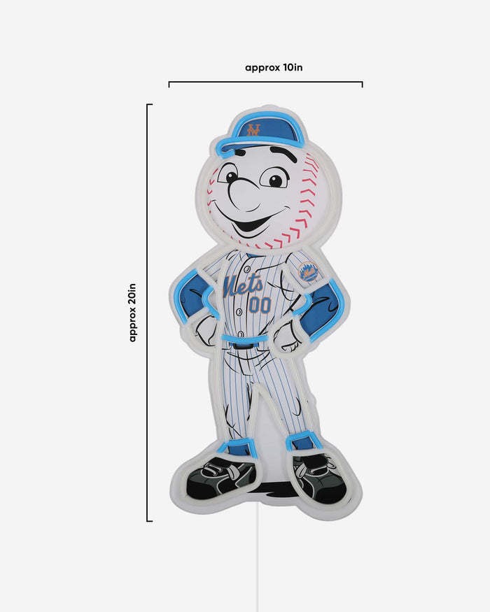 Mr Met New York Mets LED Neon Light Up Mascot Sign FOCO - FOCO.com
