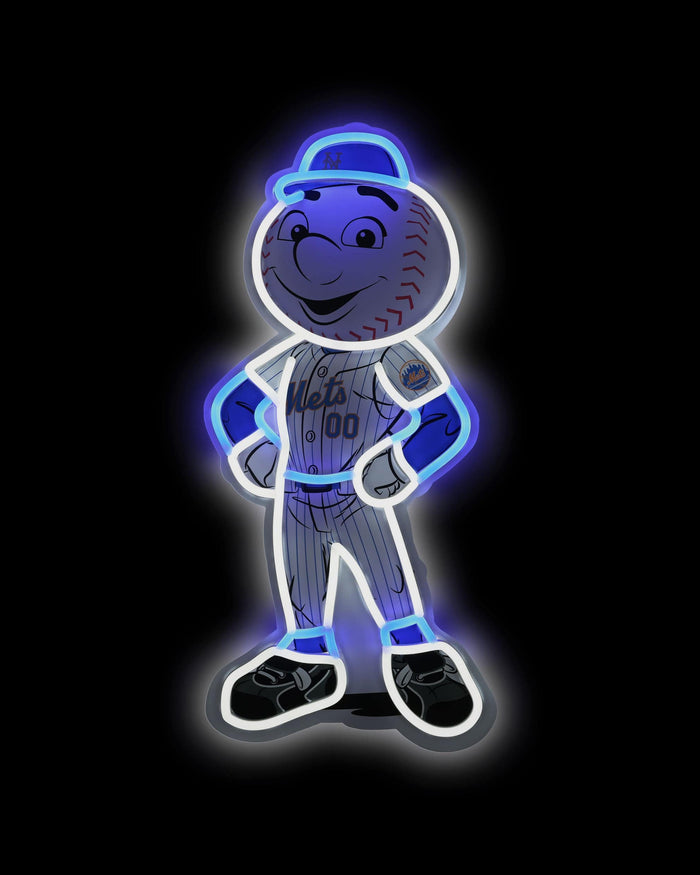 Mr Met New York Mets LED Neon Light Up Mascot Sign FOCO - FOCO.com