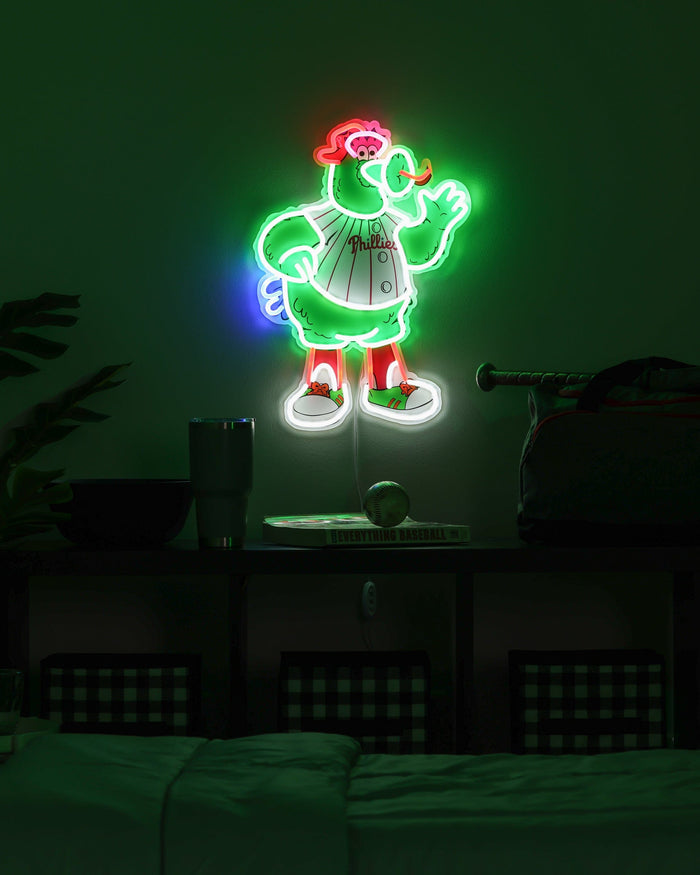 Phillie Phanatic Philadelphia Phillies LED Neon Light Up Mascot Sign FOCO - FOCO.com
