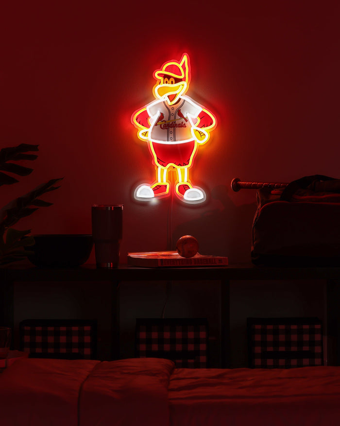 Fredbird St Louis Cardinals LED Neon Light Up Mascot Sign FOCO - FOCO.com