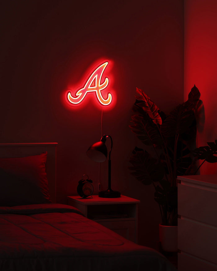Atlanta Braves LED Neon Light Up Team Logo Sign FOCO