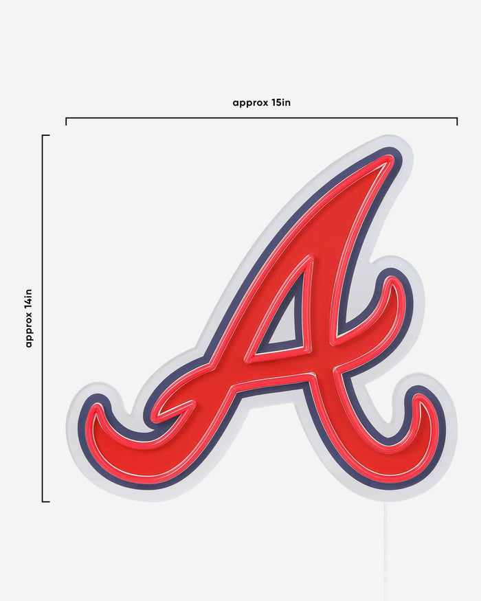 Atlanta Braves LED Neon Light Up Team Logo Sign FOCO