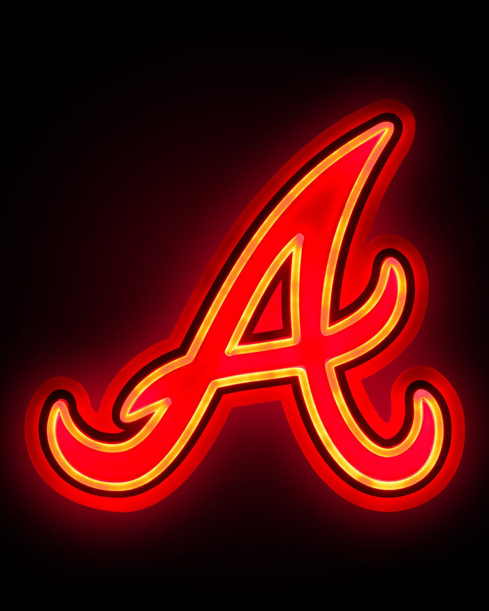 Atlanta Braves LED Neon Light Up Team Logo Sign FOCO
