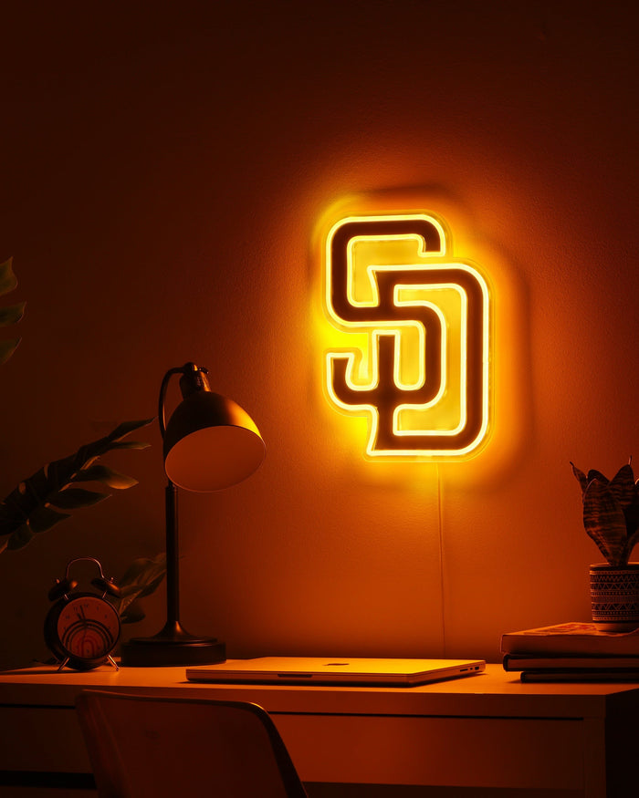San Diego Padres LED Neon Light Up Team Logo Sign FOCO - FOCO.com