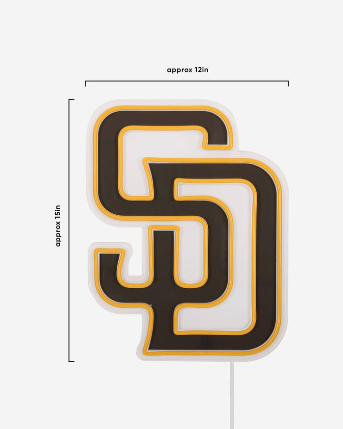 San Diego Padres LED Neon Light Up Team Logo Sign FOCO - FOCO.com