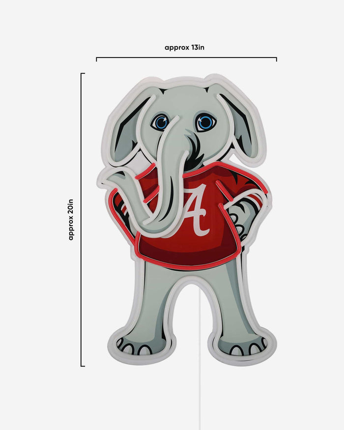 Big Al Alabama Crimson Tide LED Neon Light Up Mascot Sign FOCO - FOCO.com