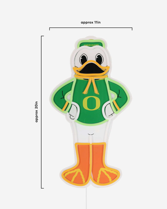 The Duck Oregon Ducks LED Neon Light Up Mascot Sign FOCO - FOCO.com