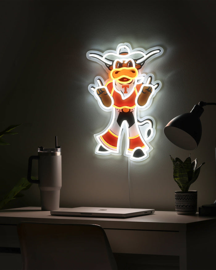 Hook 'Em Texas Longhorn LED Neon Light Up Mascot Sign FOCO - FOCO.com