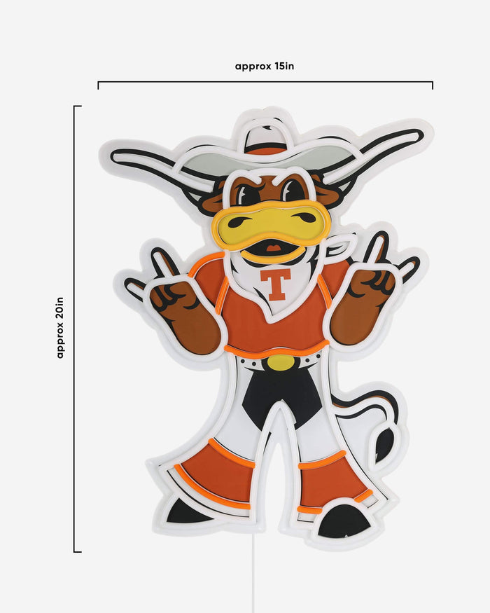 Hook 'Em Texas Longhorn LED Neon Light Up Mascot Sign FOCO - FOCO.com