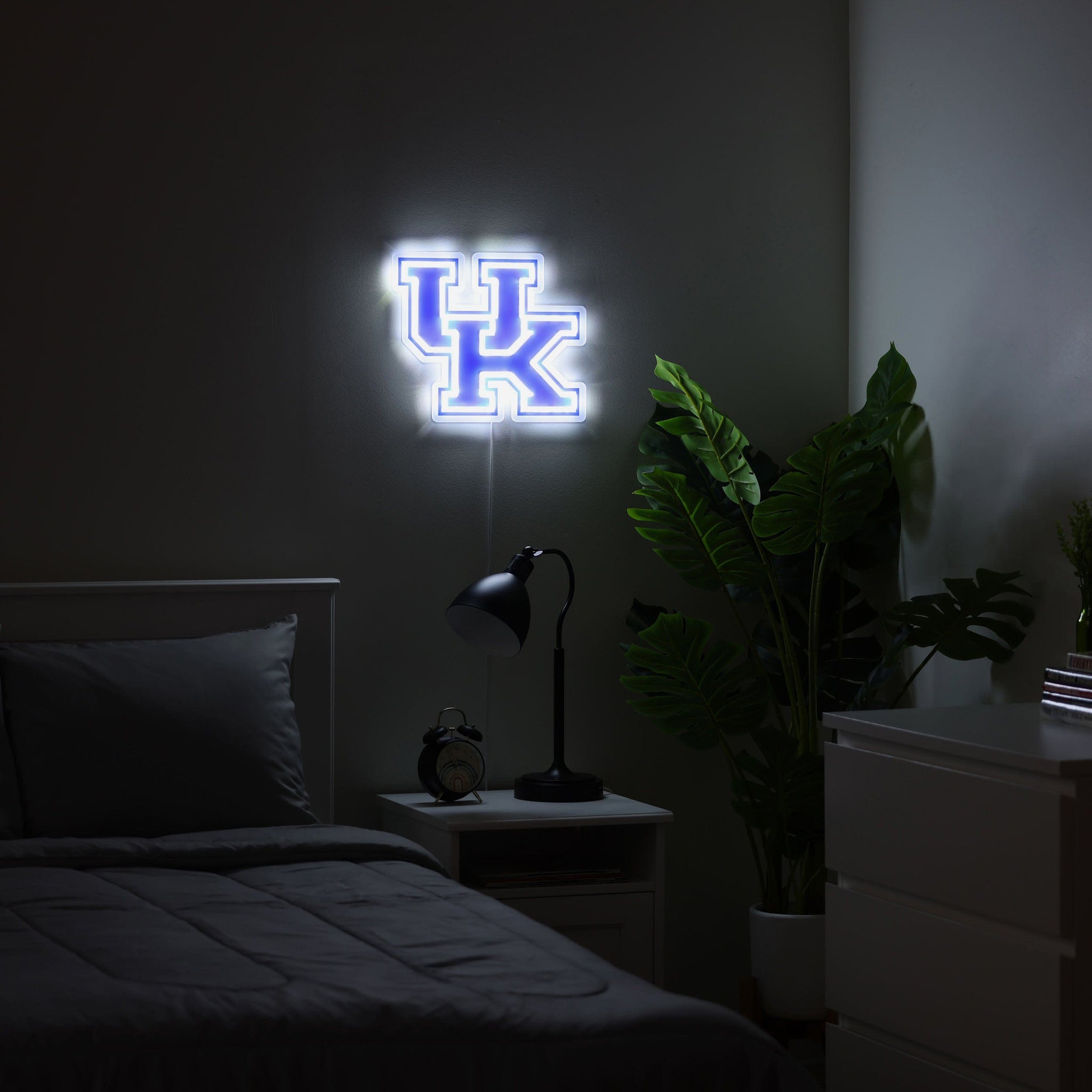 NCAA Kentucky Wildcats Mancave Sign - 14x12 Inch Team Color Wood Texture Wall Decor