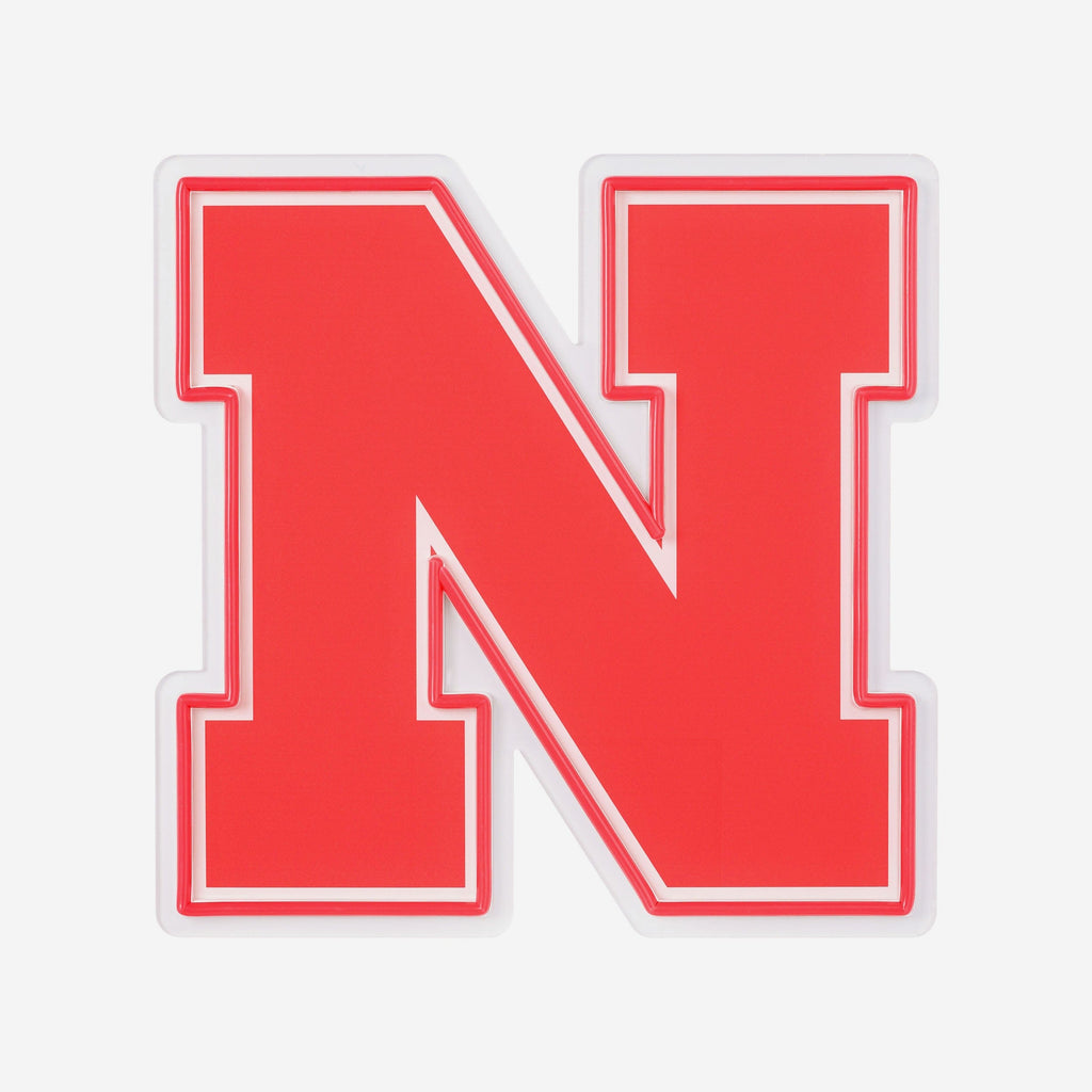 Nebraska Led Sign Nebraska Cornhuskers LED Neon Light Up Team Logo Sign FOCO