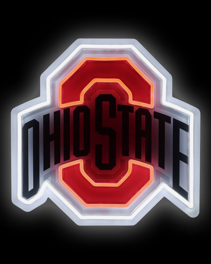 Ohio State Buckeyes LED Neon Light Up Team Logo Sign FOCO