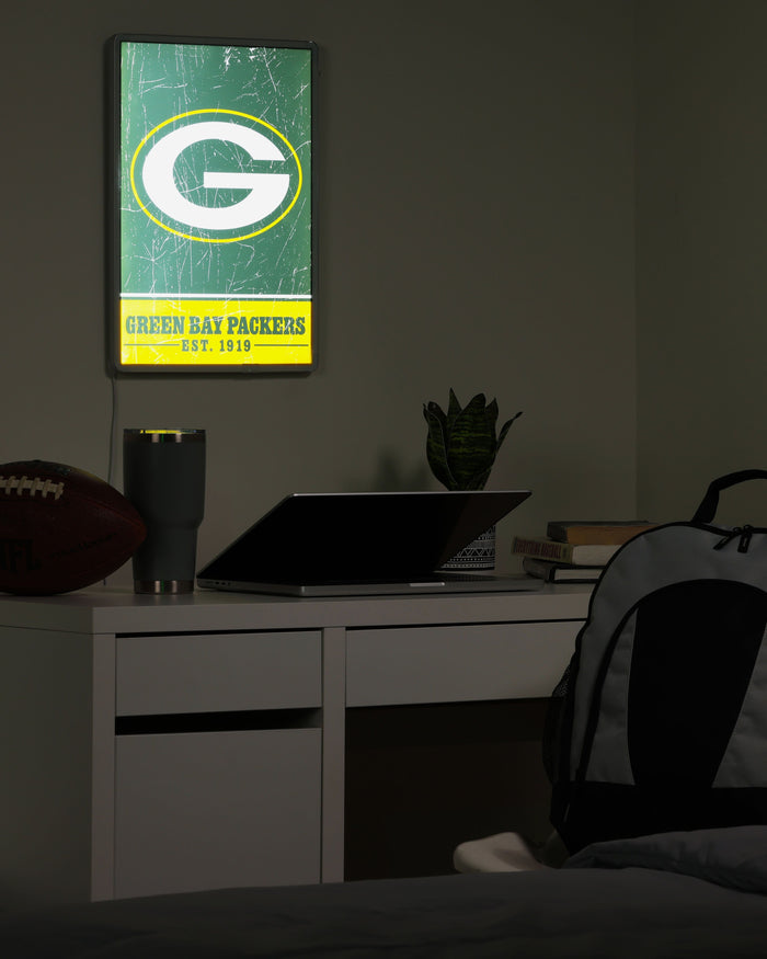 Green Bay Packers Big Logo Backlit Sign FOCO - FOCO.com