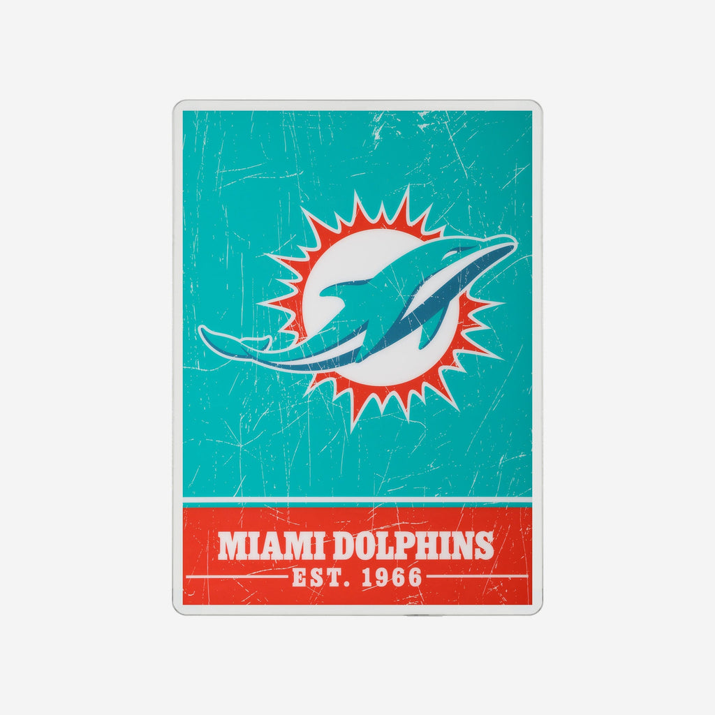 Miami Dolphins Big Logo Backlit Sign FOCO - FOCO.com