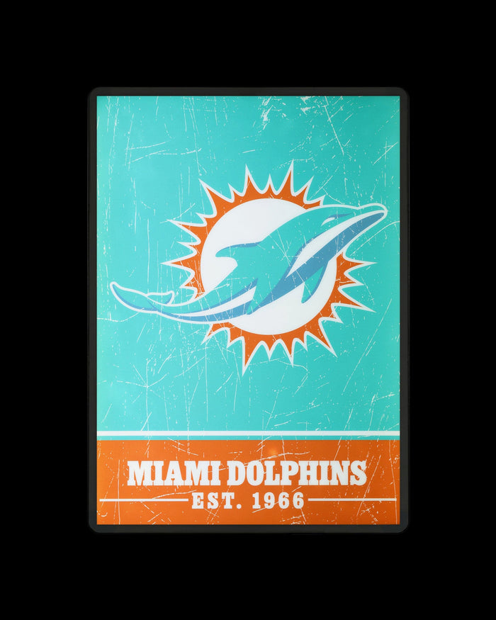 Miami Dolphins Big Logo Backlit Sign FOCO - FOCO.com