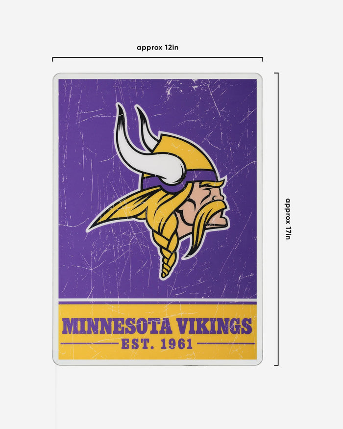 Minnesota Vikings Big Logo Backlit Sign FOCO - FOCO.com