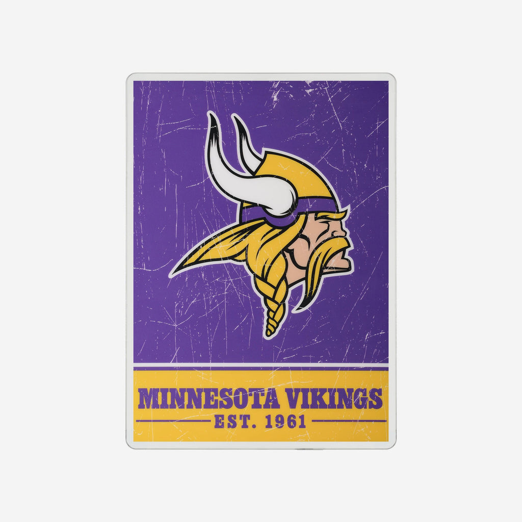 Minnesota Vikings Big Logo Backlit Sign FOCO - FOCO.com