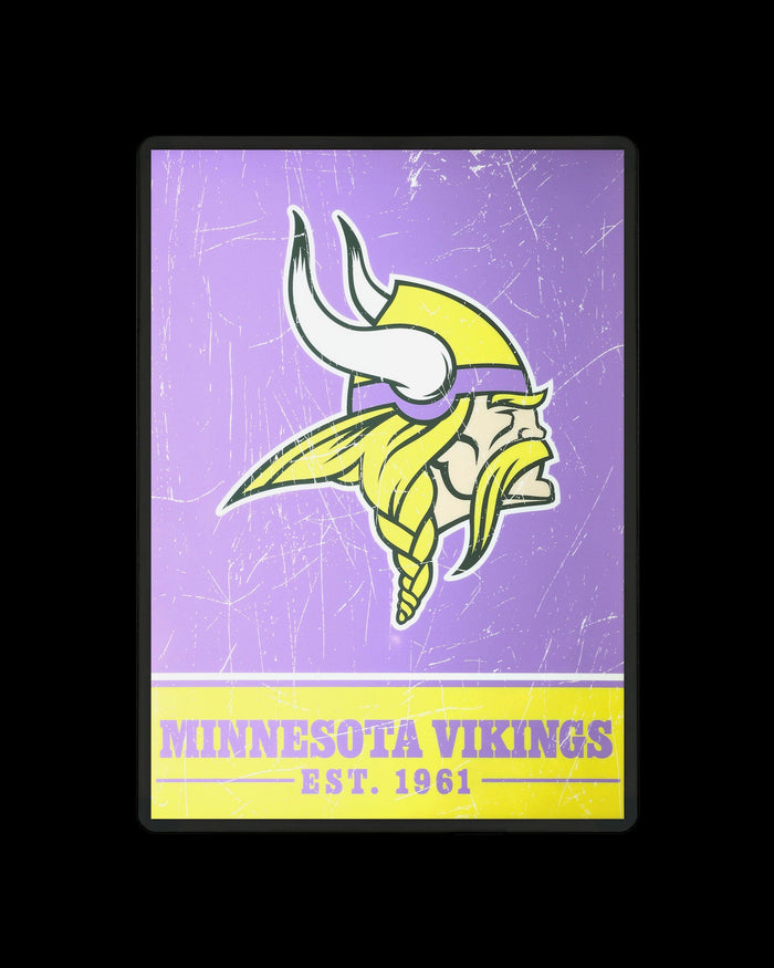 Minnesota Vikings Big Logo Backlit Sign FOCO - FOCO.com