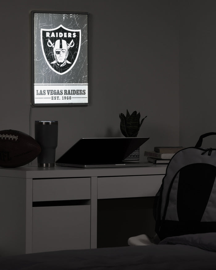 Las Vegas Raiders Big Logo Backlit Sign FOCO - FOCO.com
