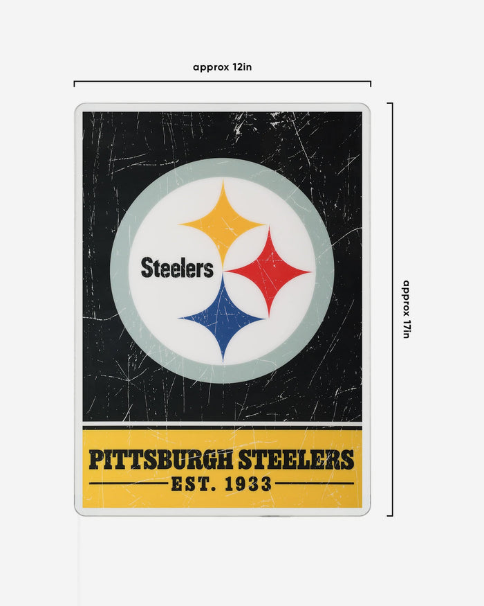 Pittsburgh Steelers Big Logo Backlit Sign FOCO - FOCO.com
